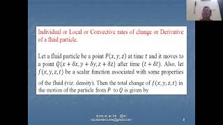 1 Kinematics of Fluid 1  HYDRODYNAMICS 243711  Honours 4th Year Mathematics [upl. by Blackwell]