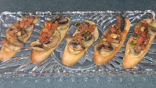 Crostinis con Champiñones [upl. by Nelubez789]