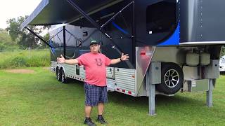 Custom Sundowner Toy Hauler Options  Ocala Trailer  Modern Muscle Cars [upl. by Recha]