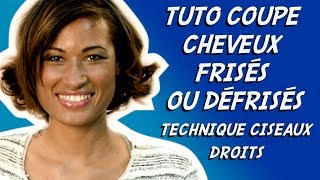 COUPER LES CHEVEUX FRISÉS BOUCLÉS ✂ TECHNIQUE PROFESSIONNELLE DE COIFFURE [upl. by Annasoh]