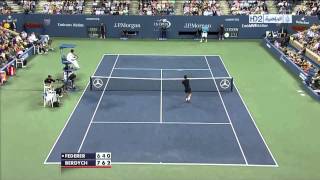 US 2012 QF Federer Vs Berdych [upl. by Maidel]