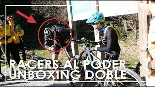 UNBOXING BICICLETA MTB DOBLE SUSPENSIÓN Y ENTRENAMIENTO RACER EN COLLSEROLA [upl. by Nimrak]