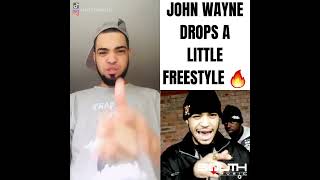 John Wayne Johnny Gunz Drops A Little Freestyle❗🔥 [upl. by Alexis669]