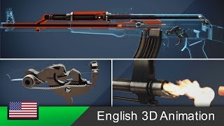 AK47  How this rifle works Animation [upl. by Anilac]