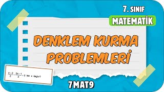 Denklem Kurma Problemleri 📘 tonguçCUP 2Sezon  7MAT9 2024 [upl. by Irac]