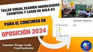 TALLER NUMERO 3 VIRTUAL GRATUITO PARA EL CONCURSO DE OPOSICION DOCENTE 2024 [upl. by Lehar748]