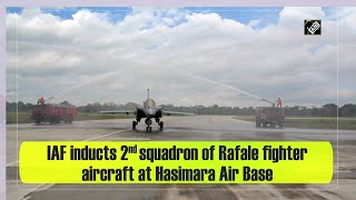 IAF inducts 2nd squadron of Rafale fighter aircraft at Hasimara Air Base [upl. by Brockie]