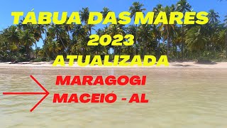 🔶TÁBUA DAS MARÉS 2023 Atualizada para o ANO INTEIRO MARAGOGI MACEIÓ AL 🔶 [upl. by Sophey]