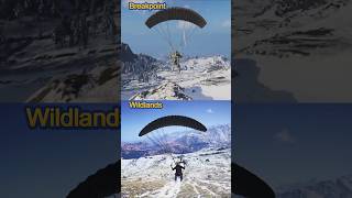 GhostRecon Breakpoint Vs Wildlands  parachute comparison gaming ytshorts ytgaming steam [upl. by Jillana]