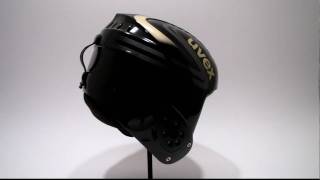 Uvex Wing S Ultra Race Helmet BlackGold  ARTECHSKIcom  2009 Model Year [upl. by Acinomed]