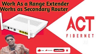 How to Use Your Old Act Fibernet HUAWEI Router I Huawei EG8145V5 GPON using as Wifi Extender 🔥🔥 [upl. by Lrub]