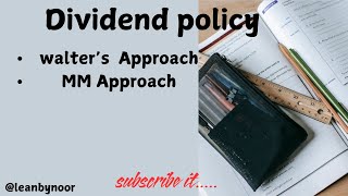 Relevence theory  MM approach  Dividend policy  Part 3 [upl. by Hbahsur]