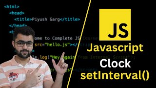 Creating Clock in Javascript  Set Interval and Timeouts [upl. by Dilly]