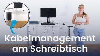 Kabelmanagement am Schreibtisch ➡️ 5 schöne und einfache Lösungen [upl. by Eiser]