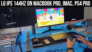 Connecting my LG IPS Monitor to Different Devices Macbook Pro iMac PS4  Fall Guys Gameplay [upl. by Napas]