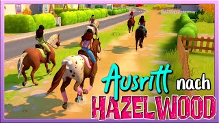 unser 1️⃣ AUSRITT nach HAZELWOOD 🐴🌳 Horse Club Adventures 2 Hazelwood Stories ✅ Nintendo Switch [upl. by Jaquelyn]