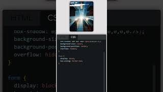 Login page using HTML and CSS shorts coding [upl. by Acirederf]