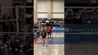 Volleyball  That ball wasnt coming back a second time usa [upl. by Navillus]