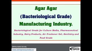 Agar Agar Bacteriological Grade Manufacturing Industry [upl. by Nivej]