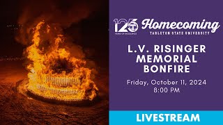 Tarleton State University LV Risinger Bonfire 2024 [upl. by Ytsirk467]