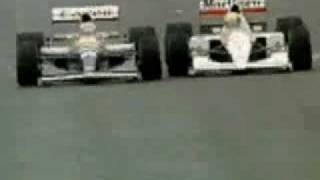 F1 Mansell v Senna Barcelona 1991 [upl. by Elleirad691]