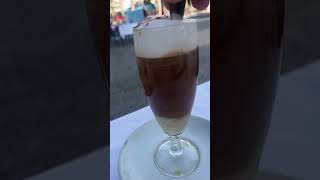 Trying Canarian Coffee in Tenerife  Barraquito [upl. by Ecadnac]