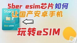 神奇芯片5ber esim芯片让国产安卓手机玩转esim [upl. by Rimaj]