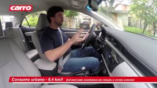 Toyota Corolla XEi 2015  Teste  CARRO [upl. by Iruy567]