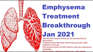 Emphysema Treatment Breakthrough 2021  Treats COPD Chronic Bronchitis amp Lung Disease [upl. by Aika]