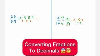 Super Fast Converting Fractions To Decimals [upl. by Ditzel615]