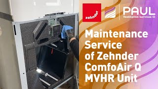 Maintenance of Zehnder ComfoAir Q MVHR [upl. by Ecnerwal663]