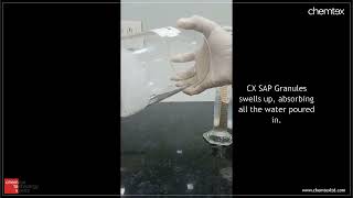 Super Absorbent Polymer  Determination of Water Absorption Capacity  Chemtex Speciality Limited [upl. by Adnohryt120]