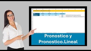 Función Pronostico y Pronostico Lineal en Excel [upl. by Charmine]