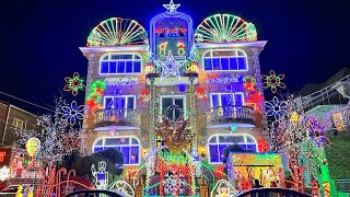 ⁴ᴷ Dyker Heights Christmas Lights 2022 in Brooklyn New York City ✨NYC Christmas ✨ [upl. by Auhsuj379]