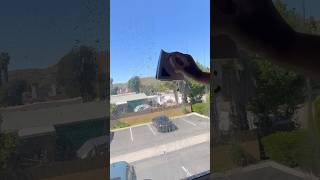 USING THE VIRAL MAGNETIC WINDOW CLEANER cleaning clean [upl. by Darryn883]