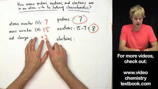 Practice Problems Net Charge Mass Number Atomic Number [upl. by Gerri]