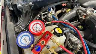 Automotive R134A Air Conditioning 101 How To Add Refrigerant And Check Pressures [upl. by Leonerd]