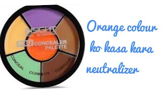 How to use neutralizer orange corrector  orange corrector guideMakeup Tips for beginners [upl. by Buzzell687]