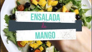 😉 Como hacer ENSALADA VEGANA de MANGO en 5 min  👉 Ensaladas Veganas Faciles 018 [upl. by Ettigirb]