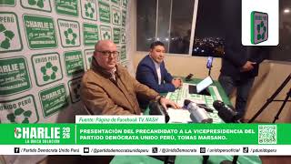 PRESENTACIÓN DE NUESTRO CANDIDATO A LA VICEPRESIDENCIA DEL PERÚ POR UNIDO PERÚ TOMAS MARSANO [upl. by Rashidi]