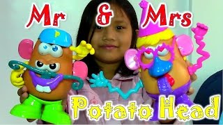 Mrs Potato Head Party Spudette and Mr Potato Head Tater Tub of Toy Story Movie [upl. by Masera]