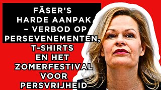 🔴Fäser’s harde aanpak – Verbod op persevenementen Tshirts en het Zomerfestival voor persvrijheid [upl. by Lered942]