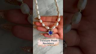 DIY Pearl Necklace🦋💙 [upl. by Paver]