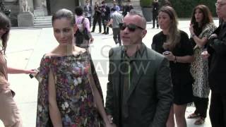 Eros Ramazzotti and Marica Pellegrinelli in LOVE at Valentino Fashion Show in Paris [upl. by Anairda685]