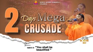 2 DAYS MEGA CRUSADE  DAY 1  PROPHETESS DR JUSTINA OJOGWU [upl. by Strep]