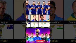 All Under 19 World Cup Winning Captain 🔥 cricket viratkohli cricbook viralvideo shorts [upl. by Franklin207]