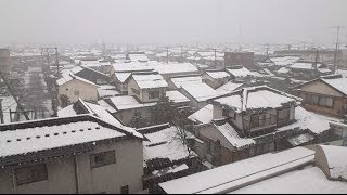 Snow in Tottori City Japan 10 January 2014 [upl. by Nohsreg]