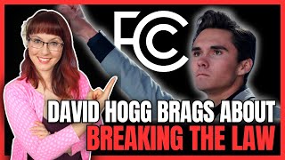 David Hogg Brags About Breaking the Law [upl. by Elleirbag]