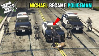 Michael Became Secret Police Officer   GTA 5 [upl. by Trahurn198]