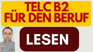 Prüfung Telc B2 für den Beruf Teil Lesen  Deutsch B2 Beruflich Leseverstehen Teil 12 [upl. by Jaquith]